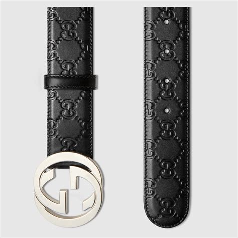 gucci signature leather belt style 411924 cwc1n 1000|gucci signature buckle belt.